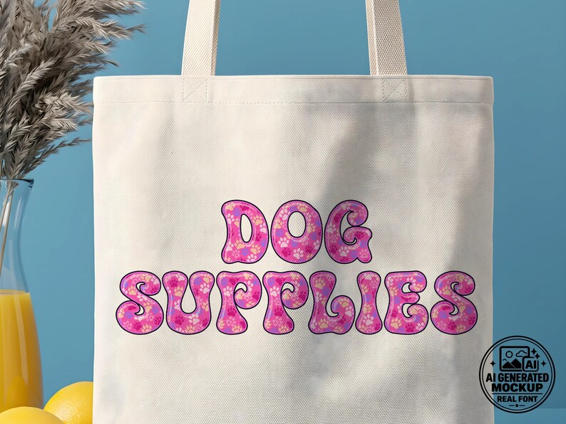 Doodle-Paws-1 - Colorful Paw Prints Stacked Color Font | Warp Effects & SVG/PNG Export App immagine 4