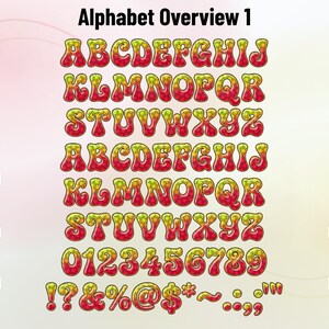 Halftone-Dots-1 - 70s-inspired Stacked Color Font | Warp Effects & SVG/PNG Export App image 5