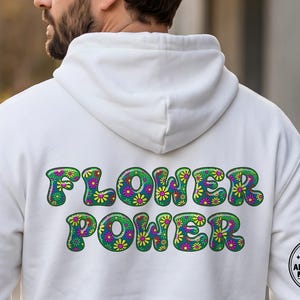 Flowerpower-02 - Retro Flower-Power Stacked Color Font | Warp Effects & SVG/PNG Export App image 3