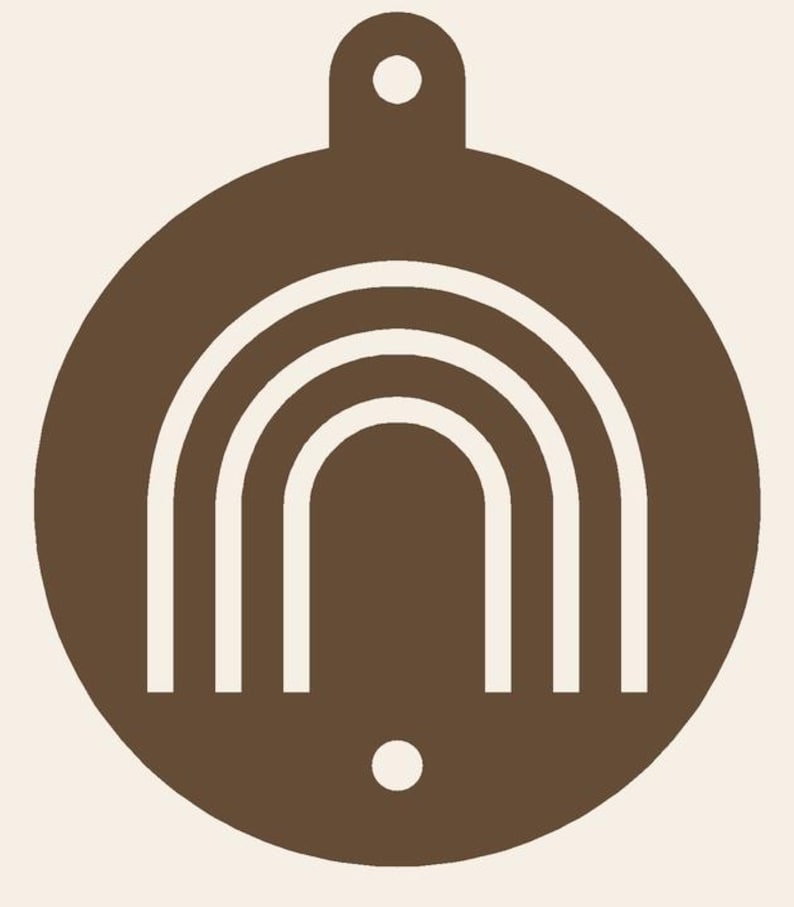 Geometrische Anhänger SVG Set – 3 Schnittdateien Strahlen Stern Bögen, digitaler Download image 4
