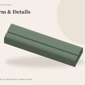 Card Holder STL Set – 3 widths for place cards and postcards, minimalist photo stand, 3D print files image 2