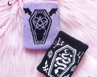 SWEATBAND am Handgelenk, Gothic Accessoires, Pastel Goth Soft Grunge kawaii Harajuku Menhera Emo Punk Rock, Goth Yoga Tennis Runner Tänzerin