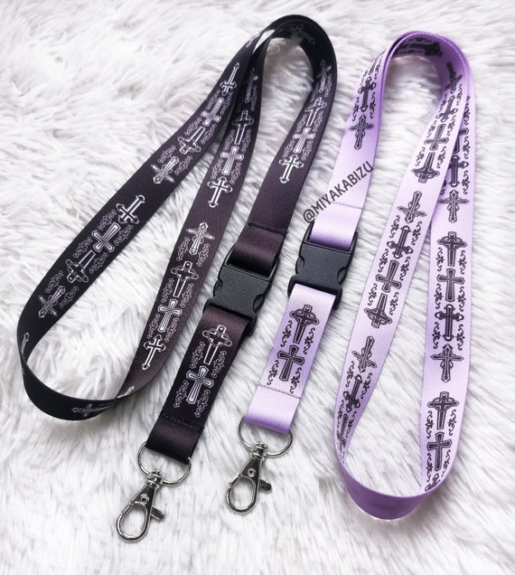 Pastel Goth KEY LANYARD/ KEYCHAIN Gothic Witch Grunge