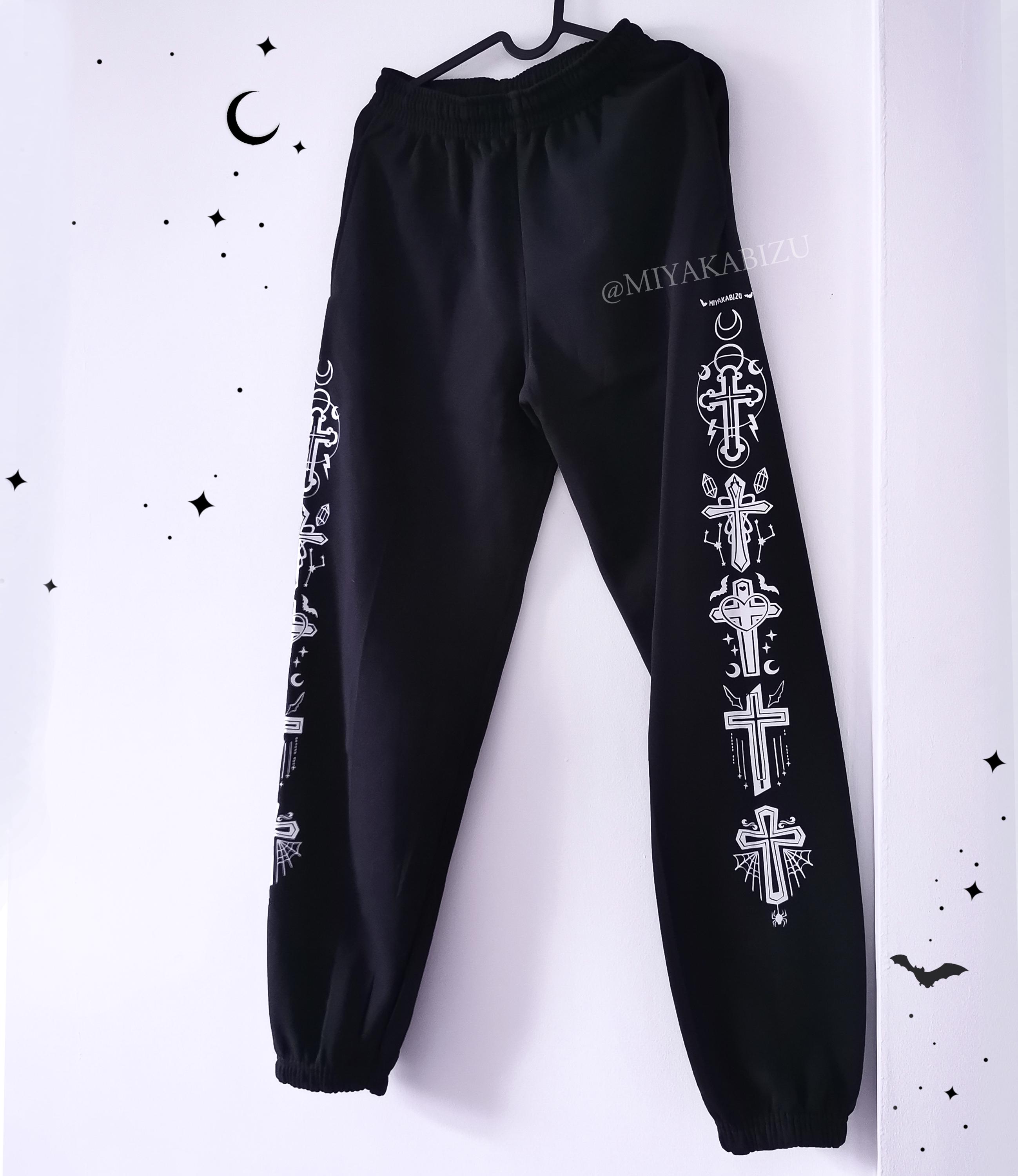 GOTHIC Unisex Pants, Pastel Goth Spooky Jogger Sweatpant