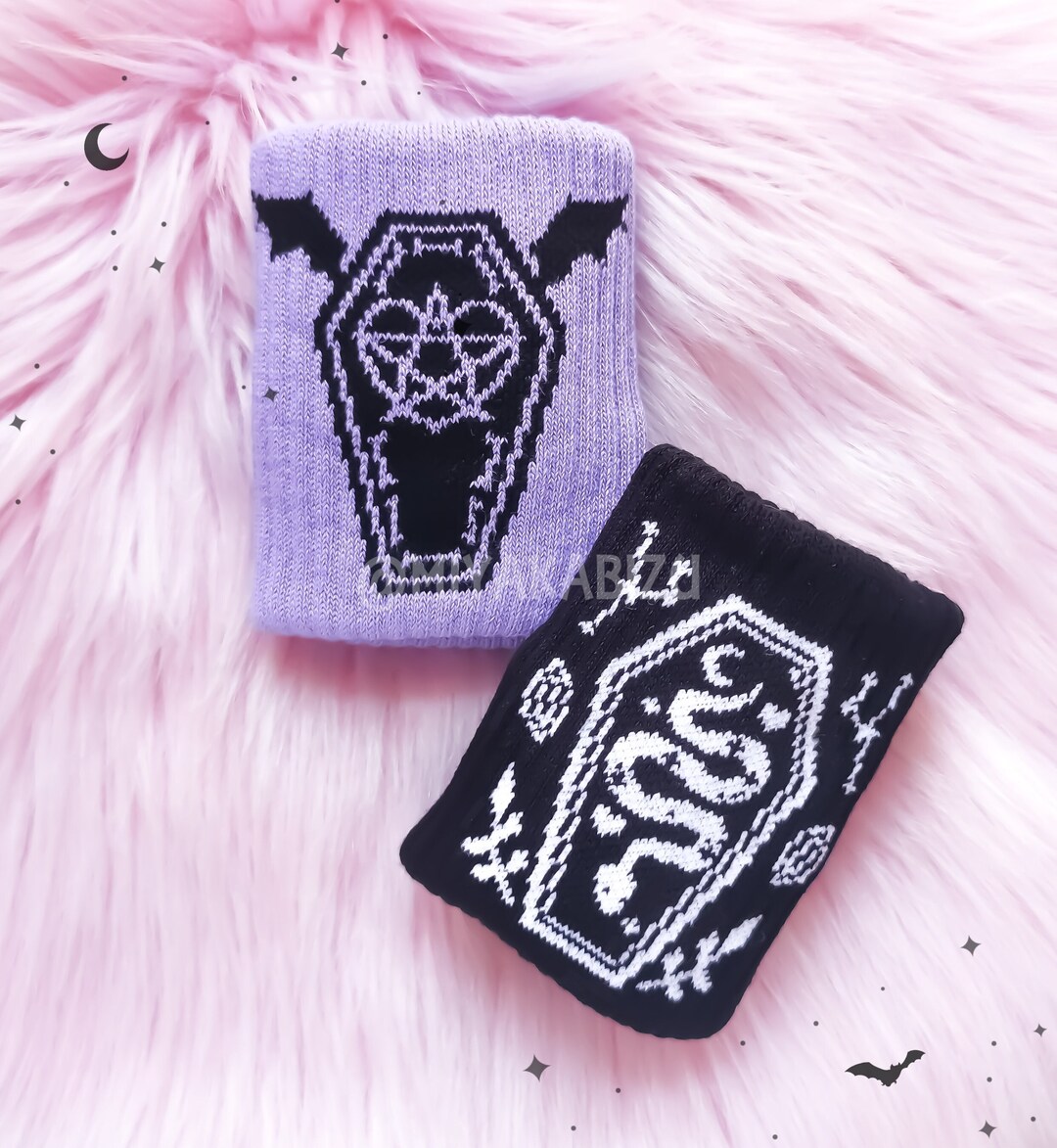 SWEATBAND on Wrist, Gothic Accessories, Pastel Goth Soft Grunge Kawaii