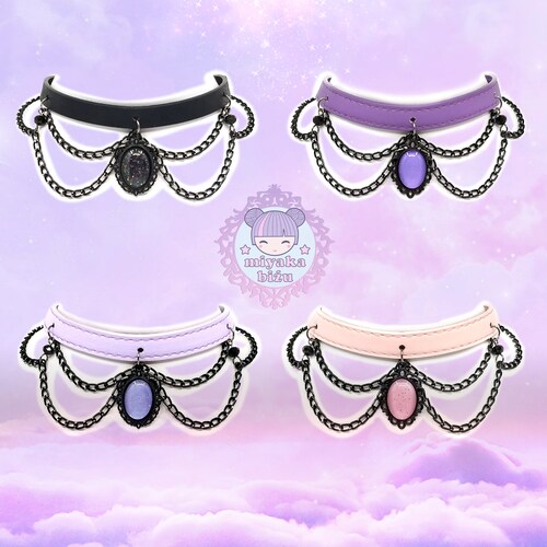 MAGIC CRYSTALS Choker Pastel Goth 