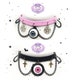 EYES pastel goth halloween choker with chain collar alternative eco leather 