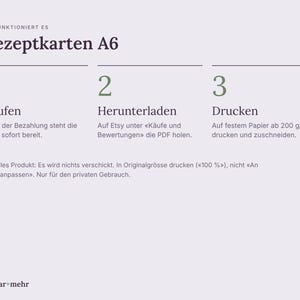 Rezeptkarten zum Ausdrucken, Vintage Kupferstich, Einmachen & Fermentieren, A6 PDF, Deutsch image 4