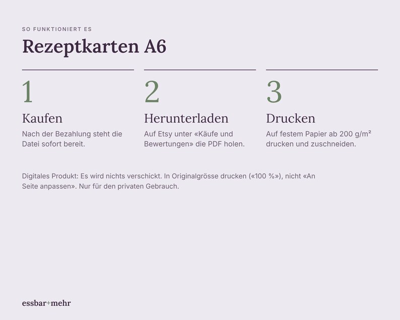 Rezeptkarten zum Ausdrucken, Vintage Kupferstich, Einmachen & Fermentieren, A6 PDF, Deutsch image 4