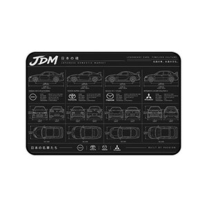 JDM（日本車）設計図デスクマット｜自動車レースデザイン