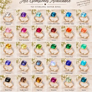 Pomellato Style Gemstone Ring, 925 Sterling Silver Ring, Multiple ...