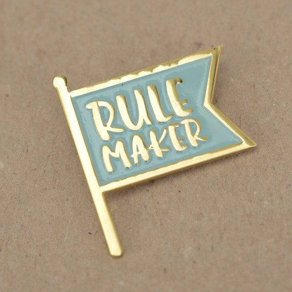 Rule Maker Enamel Pin Badge