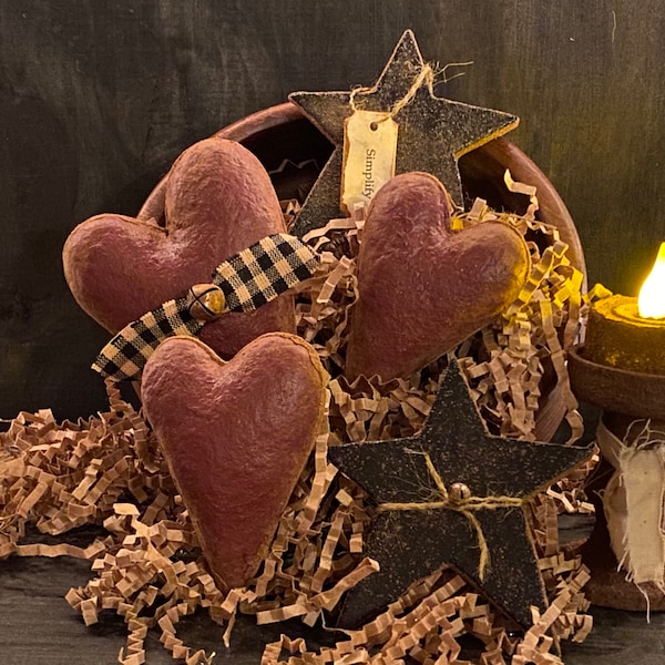 Primitive Hearts and Stars bowl fillers