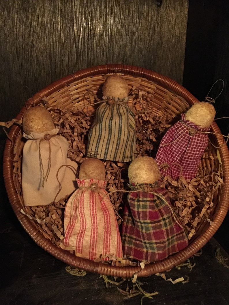 Primitive Mini Angel Ornies / Bowl Fillers Etsy