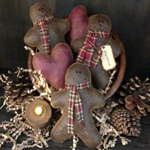 Primitive Christmas Gingerbread Man bowl fillers