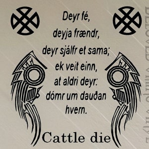 Cattle Die-kinsmen Die...wall Decal - Etsy