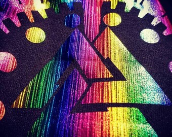 Spear Of Time And Magic Hoodie Bifrost - Rainbow colors - holographic