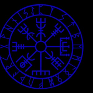 Nordischer Kompass mit Runen Vegvisir Bild 2