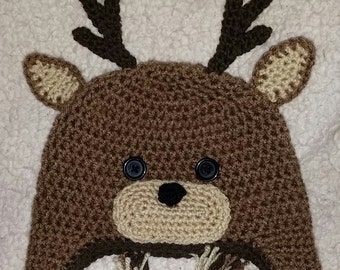 PDF: Reindeer Hat Pattern - Crochet