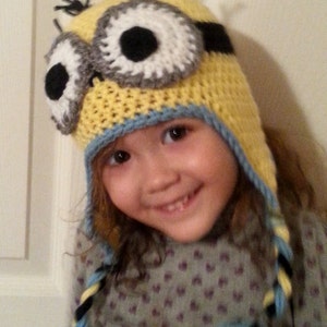 PDF Minion All Sizes Crochet Hat image 3