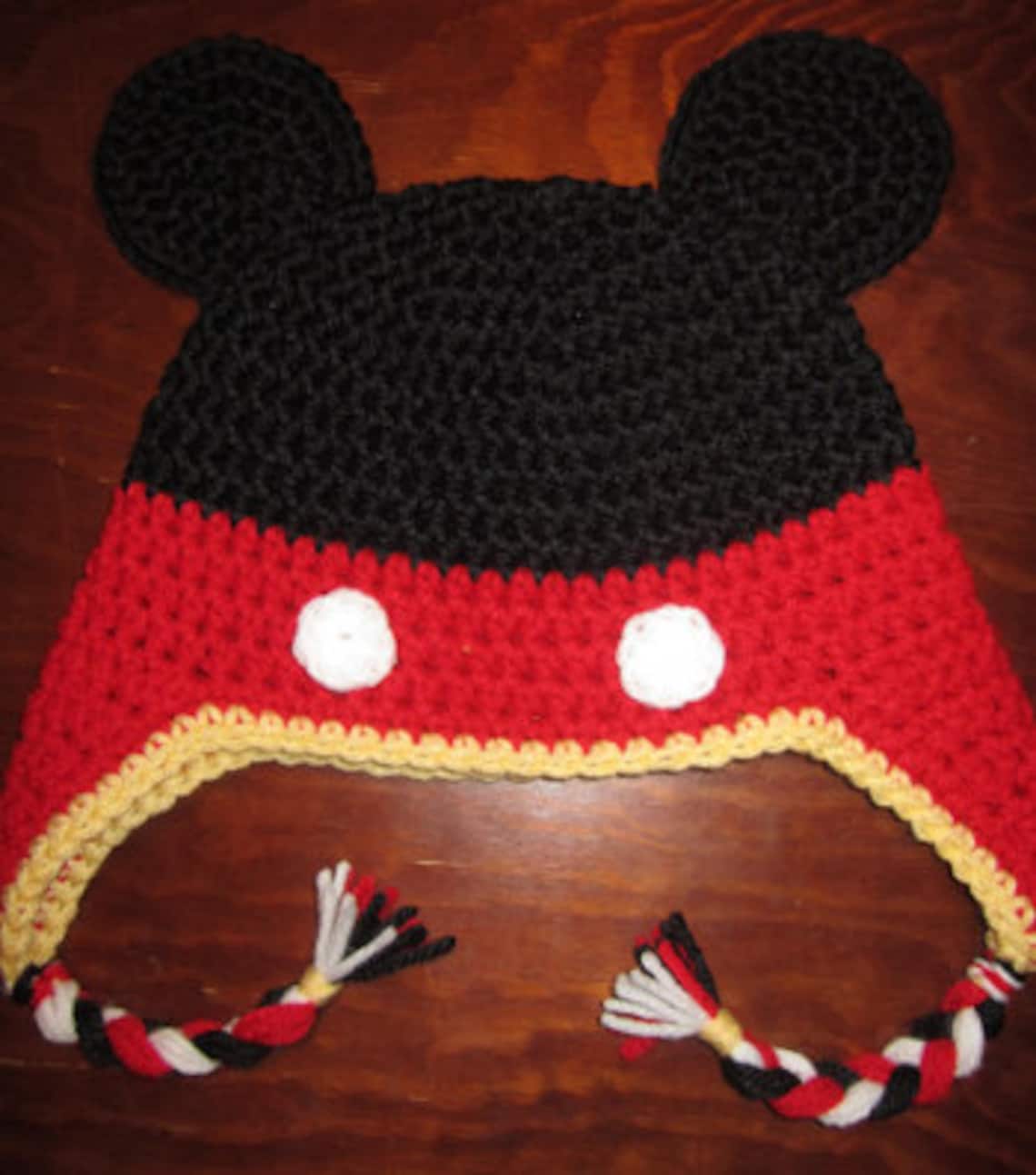 PDF Mickey ALL Sizes Crochet Hat Pattern Etsy