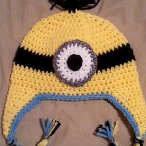 PDF Minion All Sizes Crochet Hat image 2