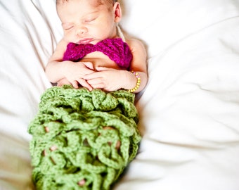 PDF Baby Mermaid Costume / Photo Prop (Crochet Pattern)