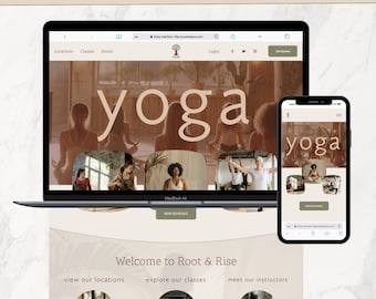 Yoga Studio Squarespace 7.1 Website Template