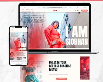 Squarespace 7.1 Template: Colorful Website for Coaches