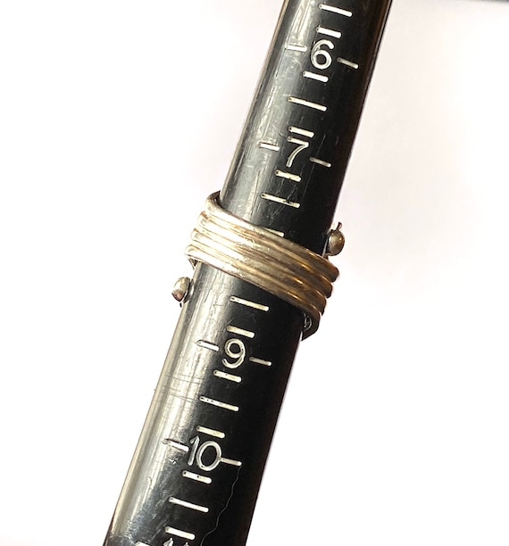 Sterling Silver Scroll Ring, Size 8 - image 7