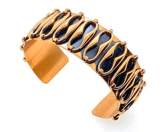 Vintage Copper Cuff "Espana" Bracelet by Renoir