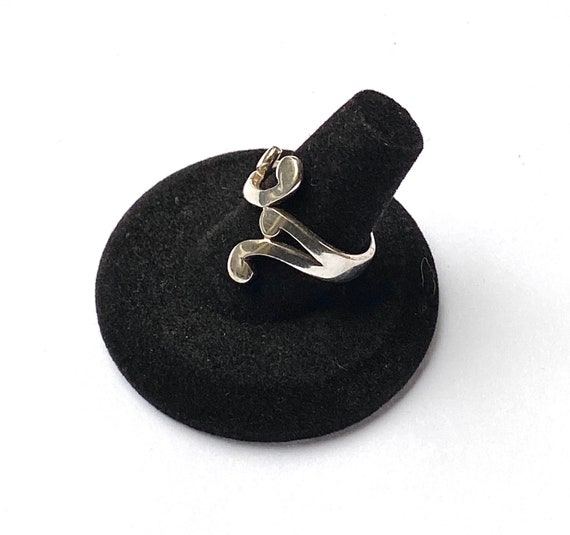 Sterling Silver Scroll Bypass Ring, Size 9 - image 2