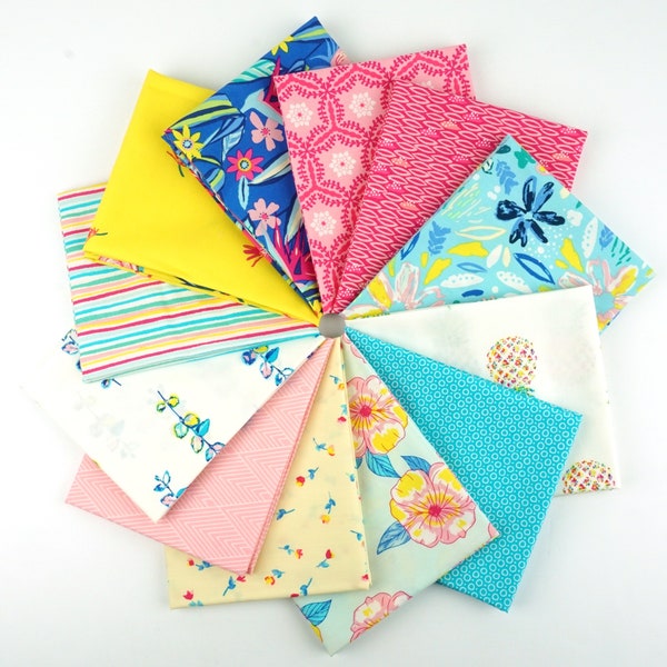 Bonjour, Sunshine Fat Quarter Bundle - 12 Fat Quarters - 3 Yards Total