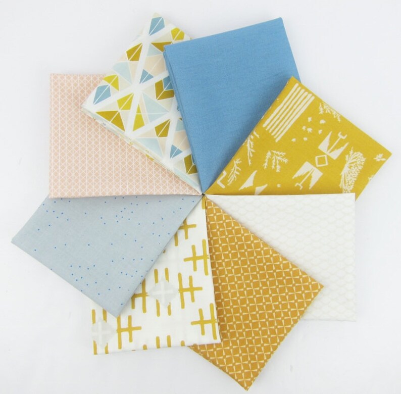 8 Fat Quarters Sun and Sky Fat Quarter Bundle 2 Yards Total