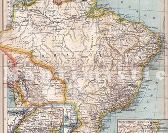 Amazon River Map Etsy