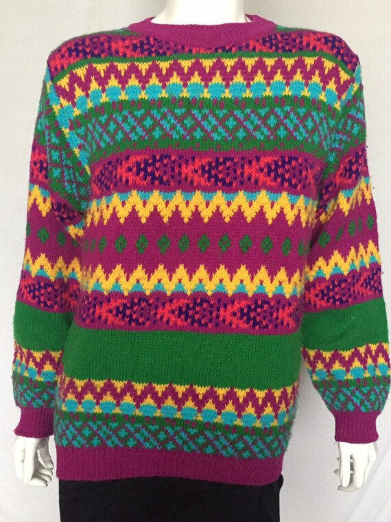 bright sweaters