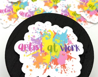 Artist At Work vinyl waterproof sticker