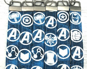 Avengers Key Fob Wristlet, Fabric Wristlet