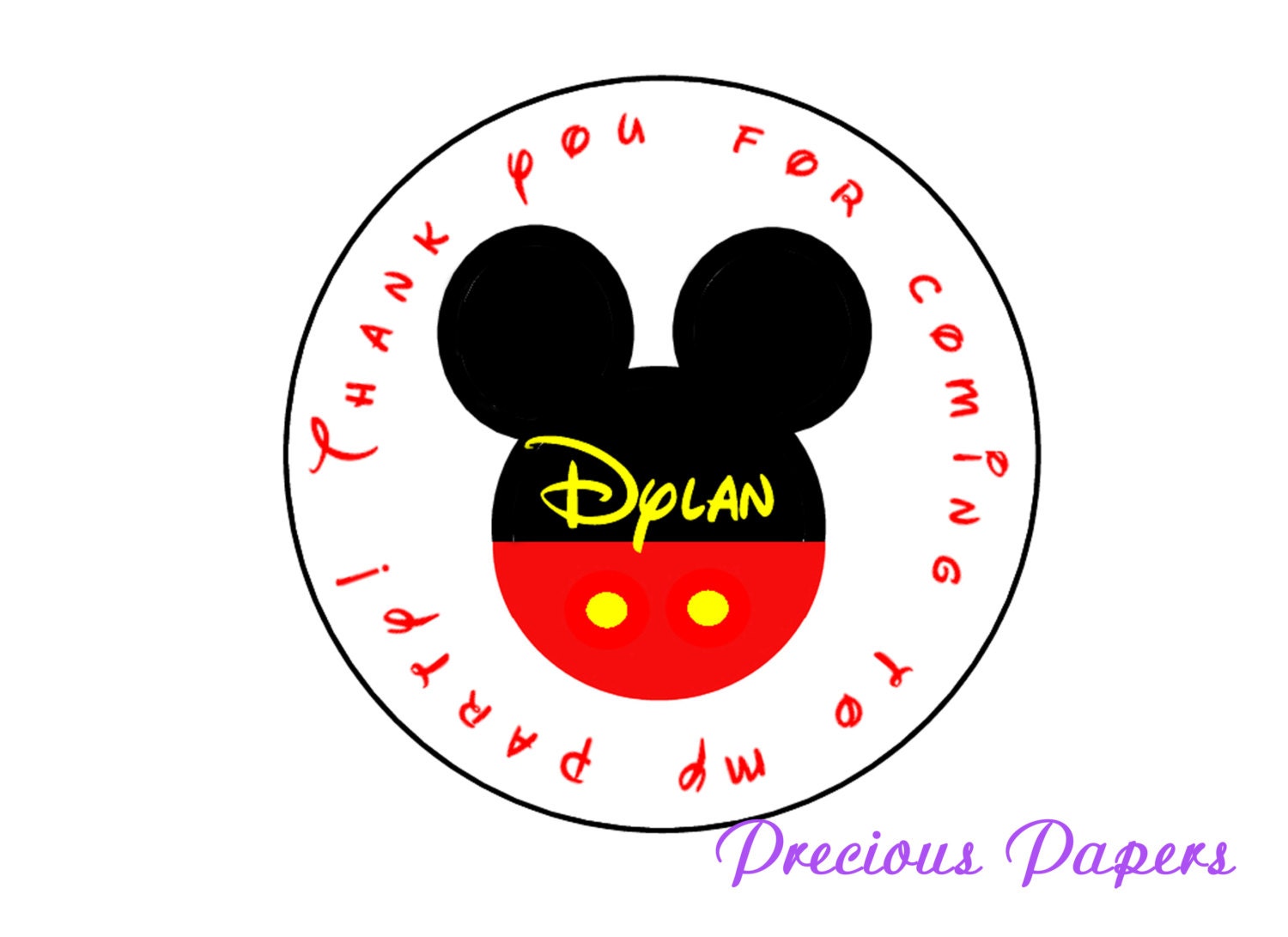 personalized mickey birthday stickers mickey party favors