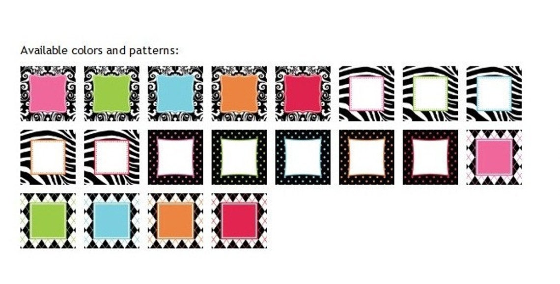 Paparte Personalized Pens Zebra Print Pens Damask Print Etsy