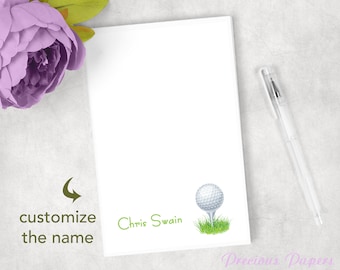 Personalized golf notepads golf note pad golfing gift golf gift