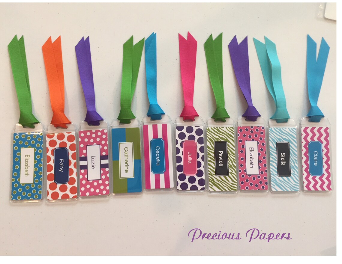 Personalized Bookmarks Zebra Book Marks Leopard Bookmarks | Etsy