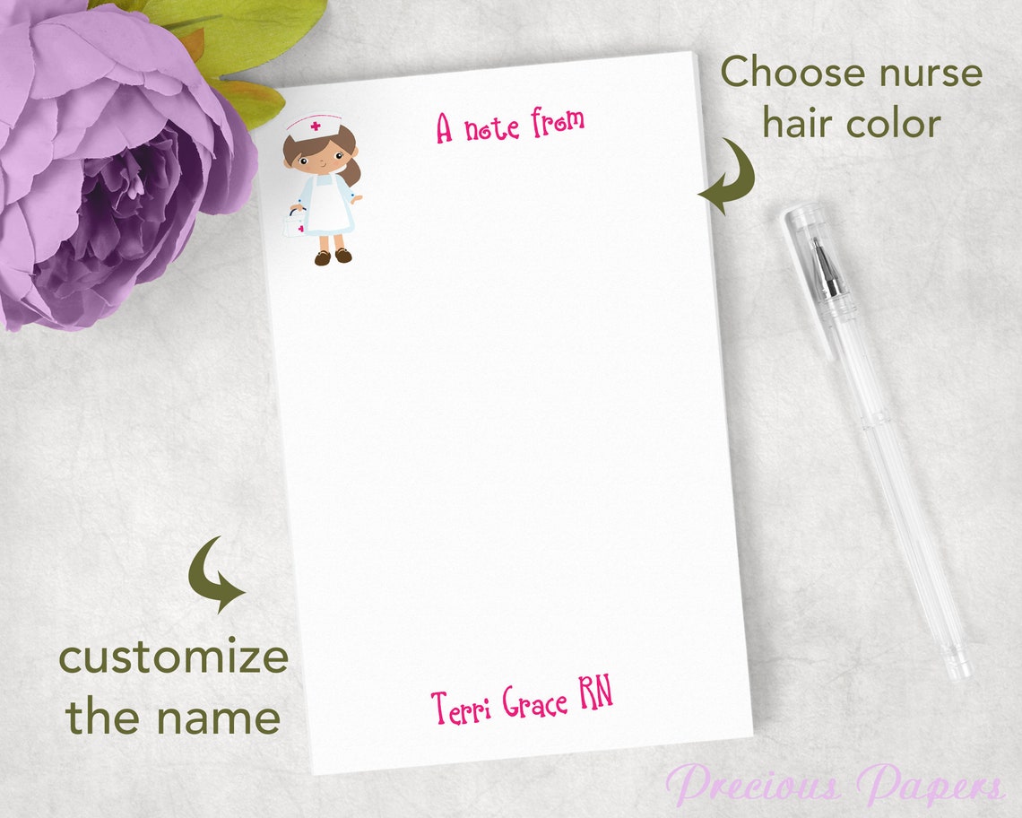 Personalized Nurses Note Pads Nurse Gifts Nursing Student Note Etsy