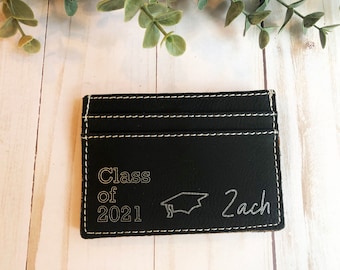 Personalized Graduation Gift Money Clip Wallet Clip Engraved with name and class College High School