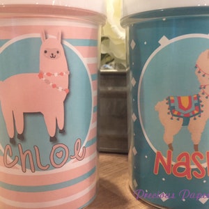 Personalized llama sippy cups alpaca sippy cup llama kids cup alpaca kids cup llama toddler cup alpaca toddler cup image 2