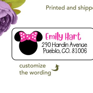 Personalized Mouse return address labels Mouse Labels Mouse Address Label