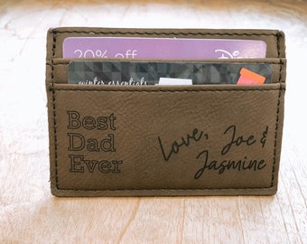 Personalized Money Clip Wallet Clip for Dad, Fathers Day, Grandfather Gift Engraved