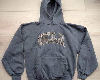 Vintage Russell Athletic UCLA Bruins Hoodie Gray Sweatshirt Mens Medium