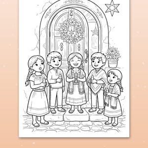 91 Coloring Pages Mega Bundle for Kids, Mexican Traditions Coloring Book, Day of the Dead and More, Printable PDF, Instant Download image 6