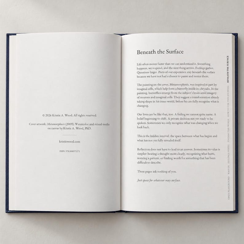 The Hidden Interval: A Guided Journal for Reflection and Self-Discovery, 170 gsm Paper, Matte Hardcover image 3